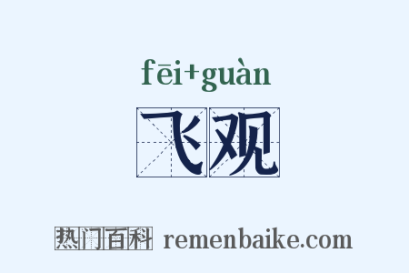 飞观是什么意思的图片